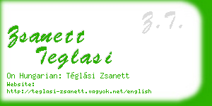 zsanett teglasi business card